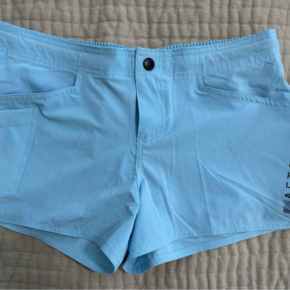 AFTCO Blue High Waist Shorts